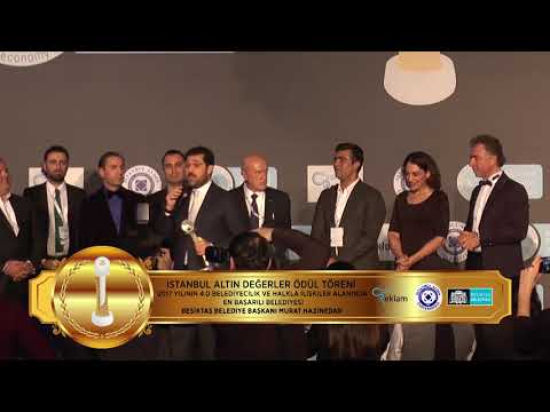 2017 YILININ 4.0 BELEDİYECİLİK VE HALKLA İLİŞKİLER ALANINDA EN BAŞARILI BELEDİYESİ BEŞİKTAŞ