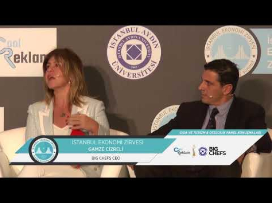 İstanbul Ekonomi Zirvesi Gıda ve Turizm Otelcilik Paneli Gamze Cizreli' nin Konuşması